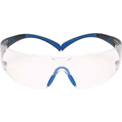 Schutzbrille SecureFit-SF400 EN 166-1FT Bügel graublau,Scheibe klar PC 3M