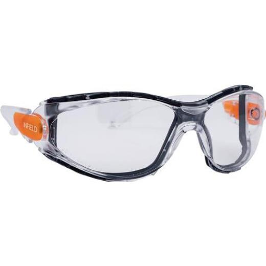 Schutzbrille Matador EN 166 Fassung:Kristall,Scheibe:klar PC INFIELD SAFETY