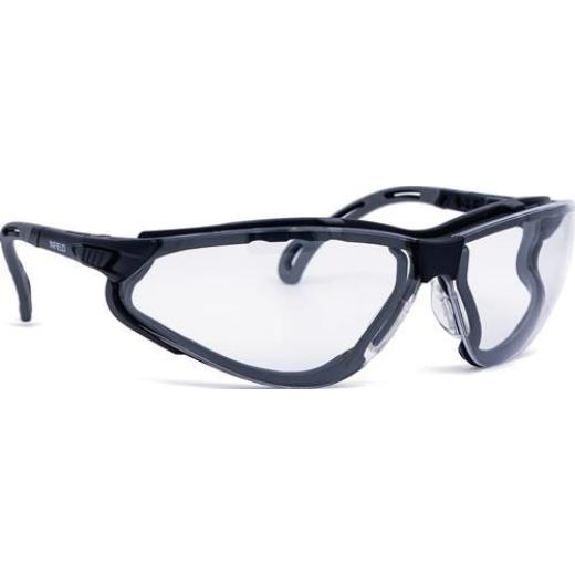 Schutzbrille Terminator Xtra EN 166 Fassung:schwarz Scheibe:klar PC INFIELD SAFE
