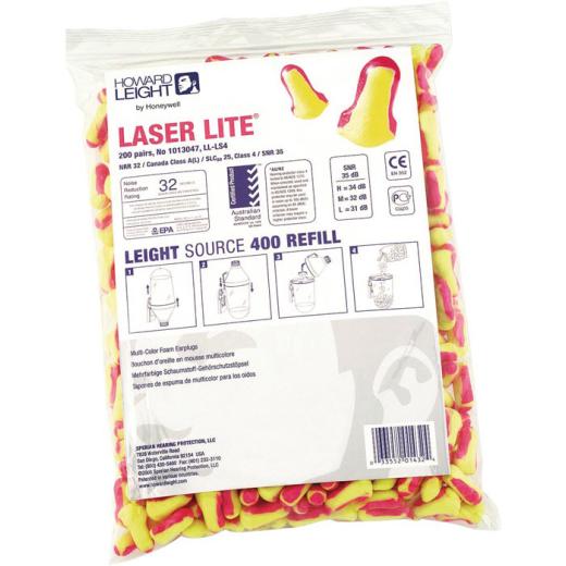 Gehörschutzstöpsel Laser Lite EN 352-2 SNR 35 dB Nachfüllpack 200 PA/Pk.
