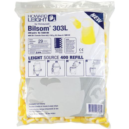 Gehörschutzstöpsel 303 EN 352-2 SNR 33 dB Nachfüllpack 200 PA/Pack,Gr.L