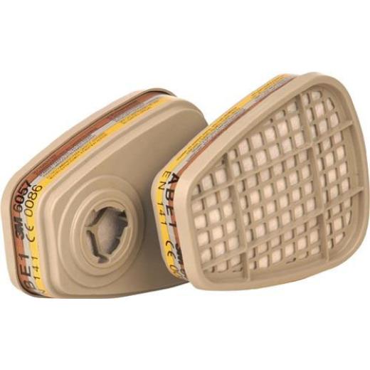 Kombinationsfilter 6057 A1 B1 E1 EN143:2000 f.Ser.6200+6800+7502 Ser.6000 3M | 8 Stück