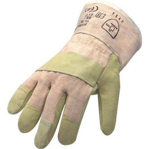 Handschuhe Top Gr.12 gelb Schweinsvollleder EN 388 PSA II ASATEX | 12 Stück