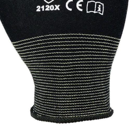 Handschuhe Gr.9 schwarz PA m.Soft-Polyurethan ASATEX | 12 Stück