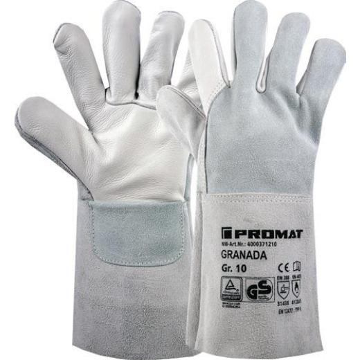 Schweißerhandschuhe Granada Gr.10 grau EN 388/407/12477 6PA | 6 Stück