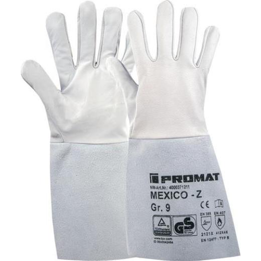 Schweißerhandschuhe Mexico Z Gr.11 grau EN 388/407/12477 10PA | 10 Stück