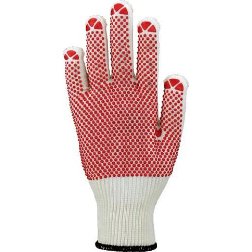 Handschuhe Gr.9 rot EN 388 PSA II Baumwolle (innen)/Polyamid (außen) ASATEX | 12 Stück
