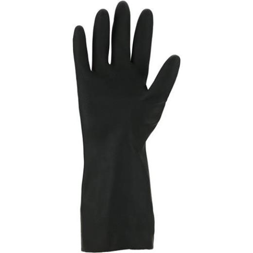 Chemiehandschuh Gr.9 schwarz EN 388,EN 374 PSA III ASATEX | 10 Stück