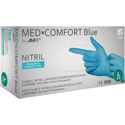 Einw.-Handsch.Med Comfort Blue Gr.M blau Nitril PSA III 100 St./Box
