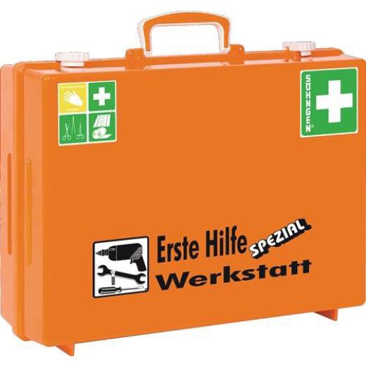 Erste Hilfe Koffer Beruf SPEZIAL Werkstatt B400xH300xT150ca.mm orange SÖHNGEN