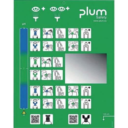 Augennotfallstation 1x200 ml pH Neutral,1x0,5l Augenspül. PLUM