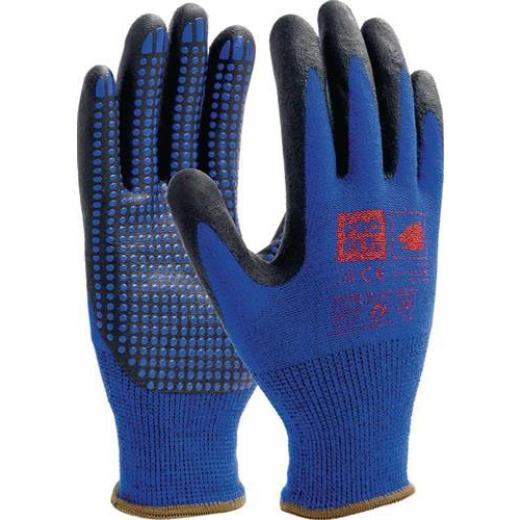 Nitril-Feinstrickhandschuh NI-Thermo Gr.9 blau EN388,EN407,EN511 PSA II PRO FIT | 12 Stück