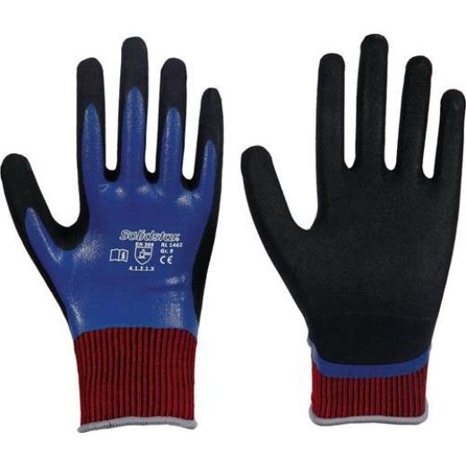 Handschuhe Solidstar Nitril Grip Complete 1462 Gr.10 blau EN420+EN388 PSA II | 12 Stück
