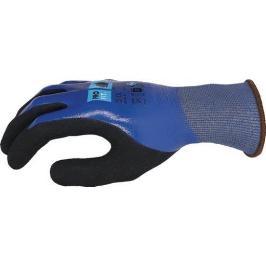 Schnitthandschuh Ultra DRY CUT D Gr.8 blau/schwarz EN 388,EN 407 PSA II PRO FIT | 12 Stück