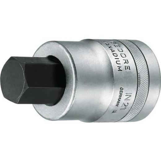 Steckschlüsseleinsatz IN 21 1 Zoll Innen-6-kant SW 19mm L.90mm GEDORE