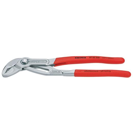 Wasserpumpenzange Cobra® L.180mm Spann-W.36mm verchr.Ku.-Überzug KNIPEX