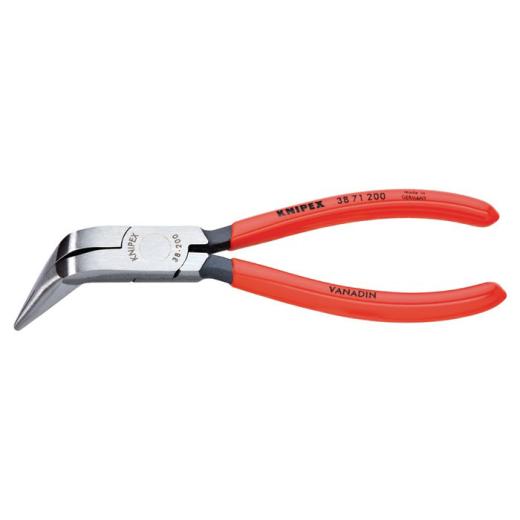 Mechanikerzange L.200mm Form 7 70Grad gew.Ku.-Überzug KNIPEX