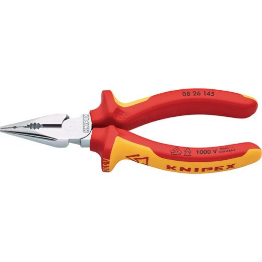 Spitzkombizange L.145mm Mehrkomp.-Hülle verchr.VDE KNIPEX