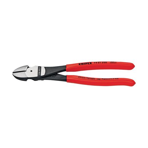 Kraftseitenschneider L.180mm pol.Form 0 Ku.-Überzug KNIPEX