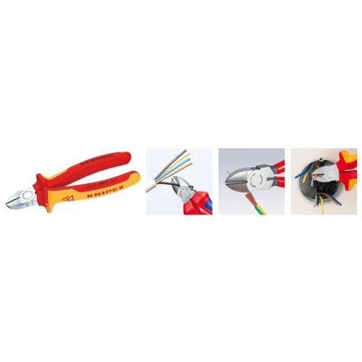 Seitenschneider L.125mm Mehrkomp.-Hüllen KNIPEX