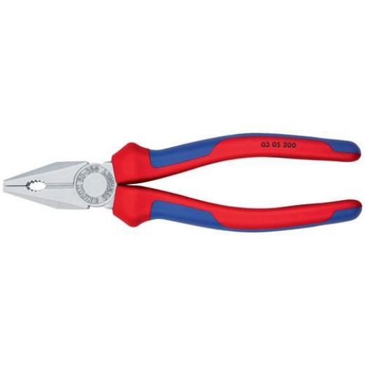 Kombizange L.200mm verchr.Mehrkomp.-Hülle KNIPEX