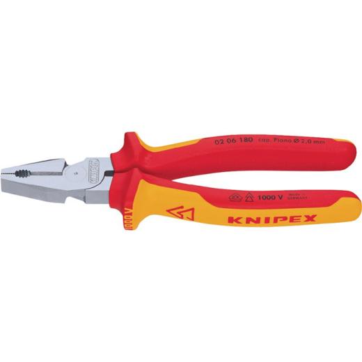Kraftkombizange L.180mm verchr.Mehrkomp.-Hüllen VDE KNIPEX