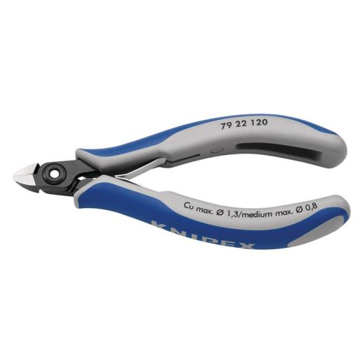 Präzisionselektronikseitenschneider L.120mm Form 0 Facette ja,sehr kl.pol.KNIPEX