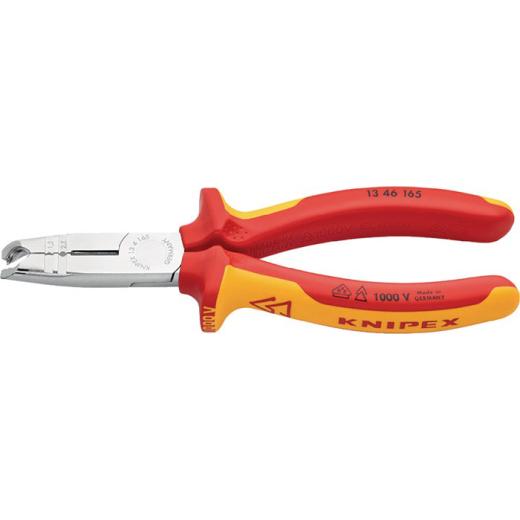 Abmantelungszange L.165mm verchr.Mehrkomp.-Hüllen KNIPEX