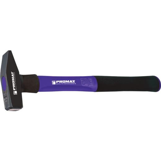Schlosserhammer 300g Stiel-L.300mm 3-Komponentenstiel m.Stahlschutzhülse TECWERK