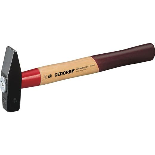 Schlosserhammer Rotband-Plus 1000g Stiel-L.360mm Hickory m.Stahlschutzhülse