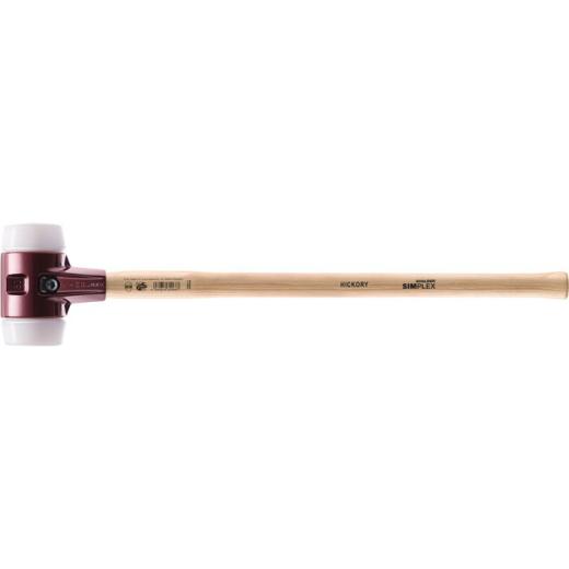 Vorschlaghammer SIMPLEX Kopf-D.100mm mittelhart Superplastik weiß Hickory HALDER