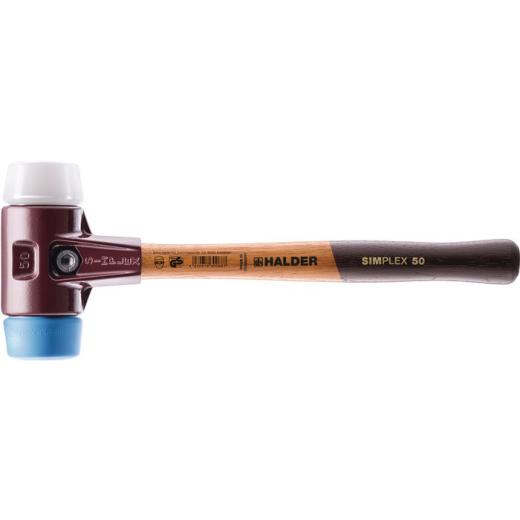 Schonhammer SIMPLEX L.350mm Kopf-D.50mm weich/mittelh.HO TPE-soft blau/Superpl.