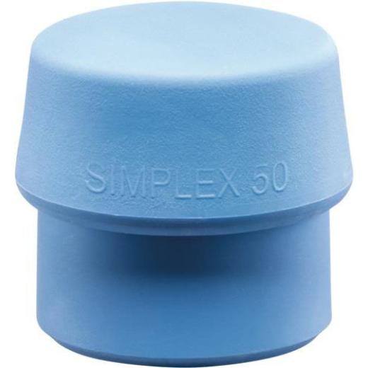 Schonhammerkopf SIMPLEX Kopf-Ø 60mm TPE-soft blau weich HALDER