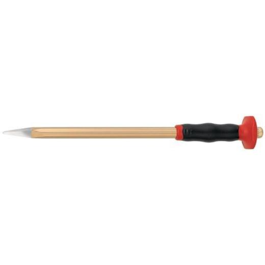 Elektrikerspitzmeißel Gesamt-L.250mm Schaft-Q.10 mmmit 2K-Handschutz RENNSTEIG