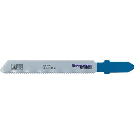 Stichsägeblatt Gesamt-L.76,5mm Zahnt.1,2mm HSS 5 St./Karte PROMAT
