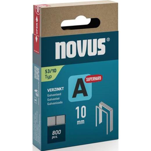 Feindrahtklammer A Typ 53 Klammer-B.11,3mm 10mm 0,75mm superhart 800 St.NOVUS | 6 Stück