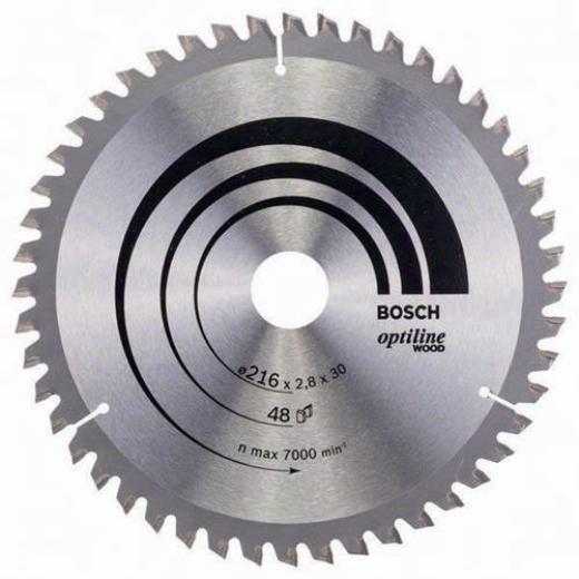 Kreissägeblatt AD 216mm Z.48 WZ/N Bohr.30mm Schnitt-B.2,8mm HM BOSCH