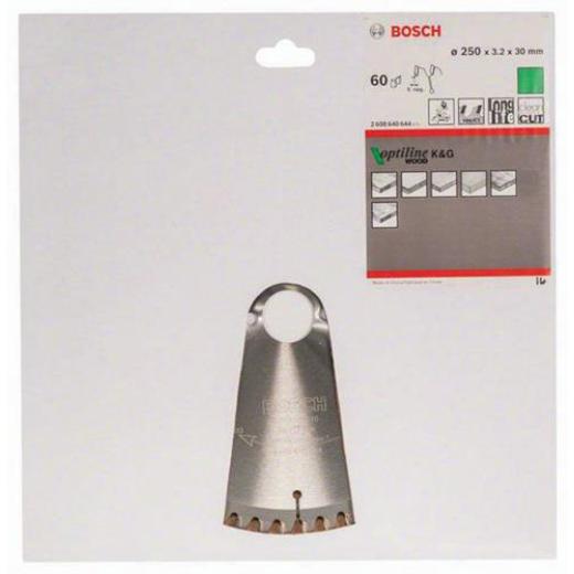 Kreissägeblatt AD 250mm Z.60 WZ/N Bohr.30mm Schnitt-B.3,2mm HM BOSCH