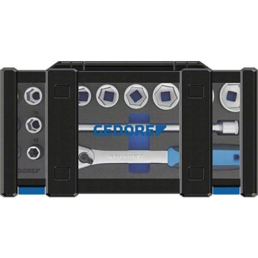 Steckschlüsselsatz 19 DMU-20 15-tlg.1/2 Zoll SW 10-32mm Z.60 6KT GEDORE