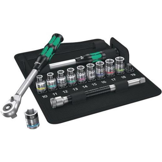 Steckschlüsselsatz 8006 SC 1 13-tlg.1/2 Zoll SW 10-19mm Z.72 6KT WERA