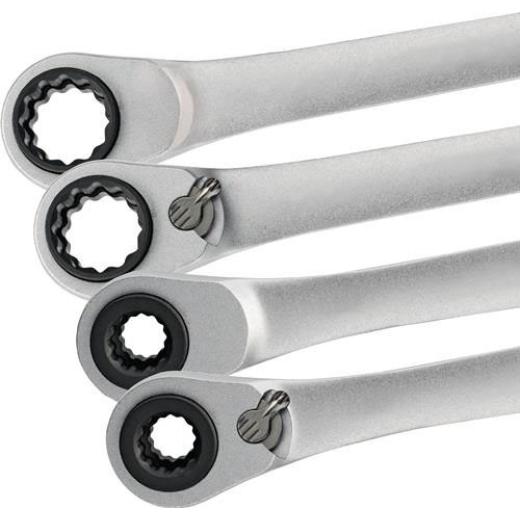 Multifunktionsknarrenringschlüssel 4 in 1 10-13-17-19mm 12-KT.L.220mm Anz.Z.72