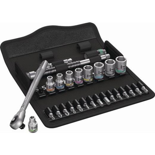 Steckschlüsselsatz 8100 SA 7 Zyklop 28-tlg.1/4 Zoll SW 5-13mm Z.76 6KT WERA