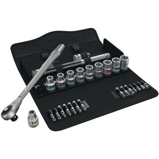 Steckschlüsselsatz Zyklop Metal 28-tlg.1/2 Zoll SW 10-19mm Z.76 6KT WERA