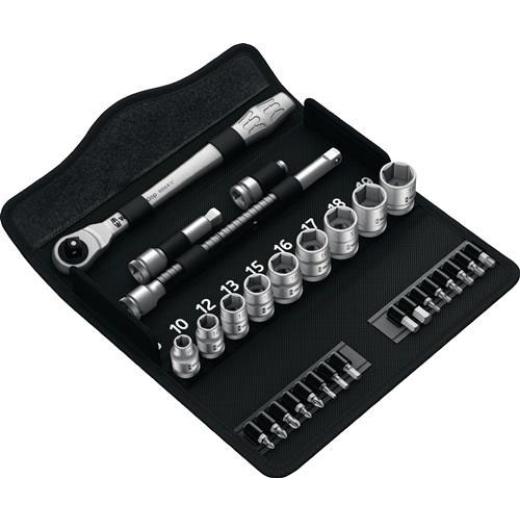 Steckschlüsselsatz Zyklop Metal 29-tlg.3/8 Zoll SW 8-19mm Z.72 6KT WERA