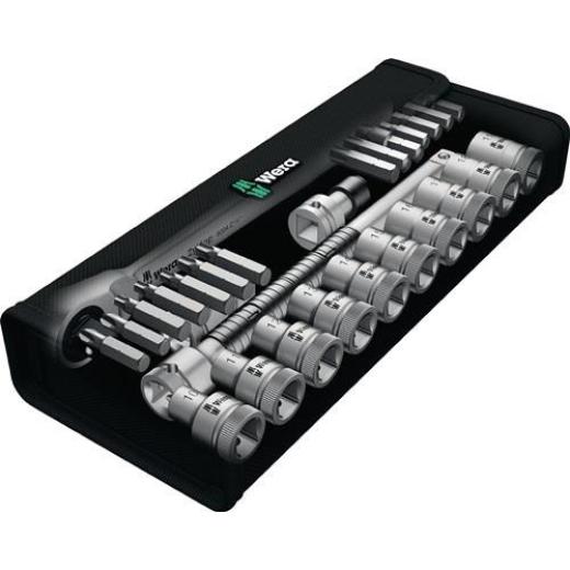 Steckschlüsselsatz Zyklop Metal 28-tlg.1/2 Zoll SW 10-19mm Z.72 6KT WERA
