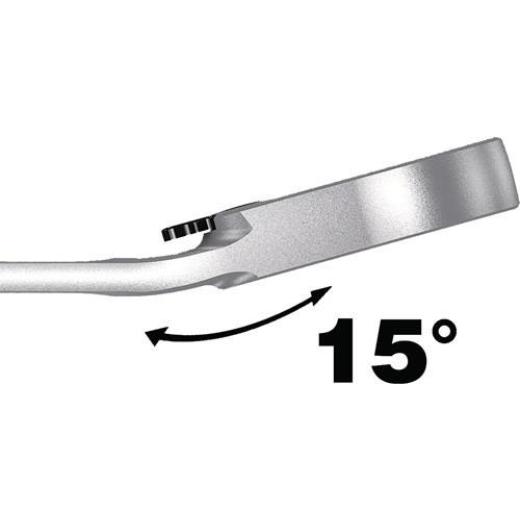 Maulringratschenschlüssel Joker SW 12mm L.171mm umschaltbar,Rings.15Grad WERA