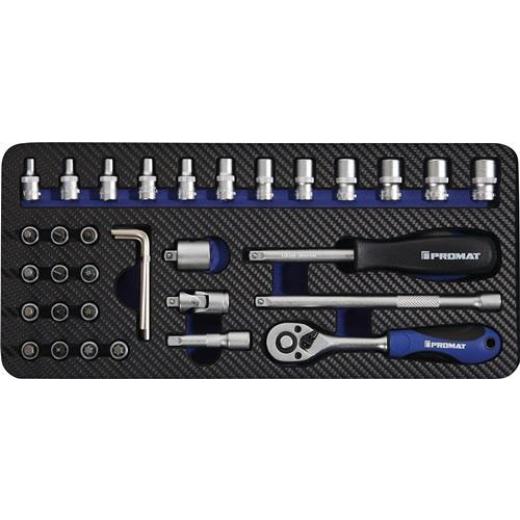 Steckschlüsselsatz 36-tlg.1/4 Zoll SW 4-13mm Z.72 6KT PROMAT