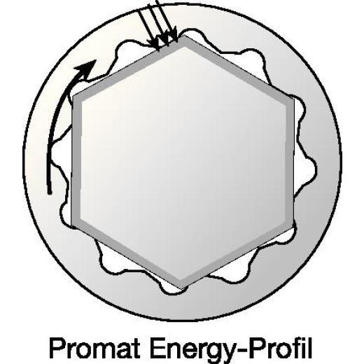 Ringmaulschlüsselsatz 12-tlg.SW 6-22mm Form B CV-Stahl TECWERK
