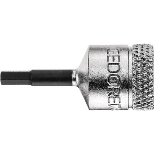 Steckschlüsseleinsatz IN 20 1/4 Zoll Innen-6-kant SW 5mm L.37mm GEDORE
