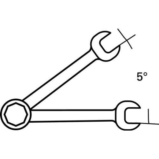 Maulringratschenschlüsselsatz 17/5 5-tlg.SW 8-19mm umschaltb.STAHLWILLE
